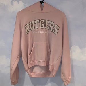 Pink Rutgers University Hoodie